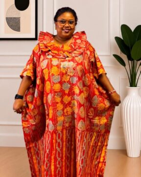 Adire (Tie - Dye) Stoned Bubu Dress