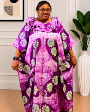 Adire (Tie - Dye) Stoned Bubu Dress
