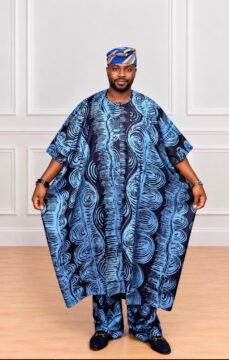 Blue Swirl Agbada Gallery Photo