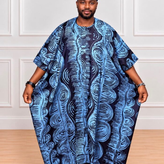 Blue Swirl Agbada Gallery Photo Blue Swirl Agbada Gallery Photo